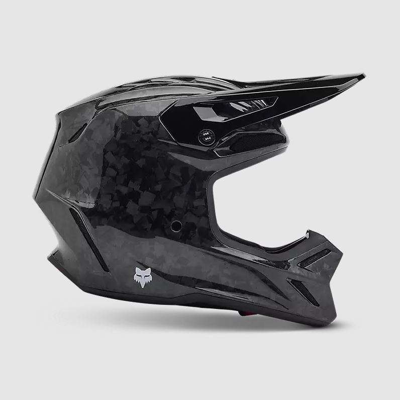 Fox Racing V3 RS Carbon Solid MX Helmet